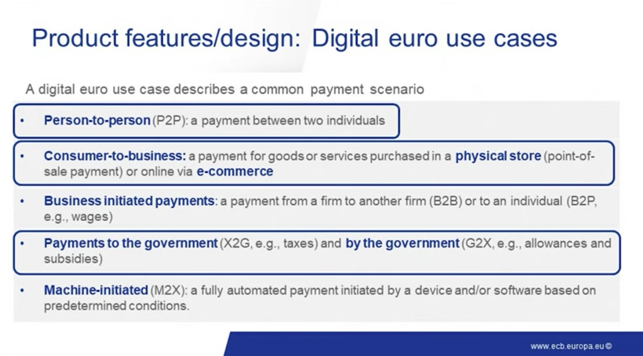 digital euro use cases