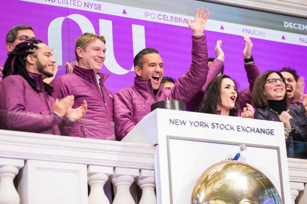 David Velez at the New York Stock Exchange during the Initial Public Offering.